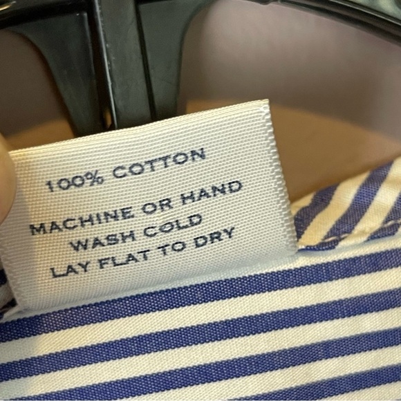 Cavan & Co Made in USA Striped Cotton Button Up Top M - Picture 11 of 11